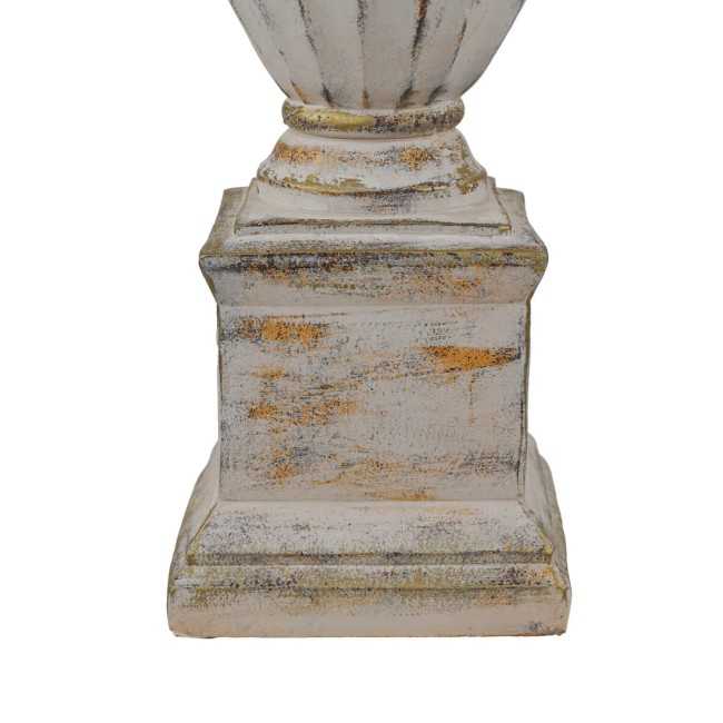 Vaso in Vetroresina da Giardino o Allestimenti Effetto Pietra Anticato H.91 cm