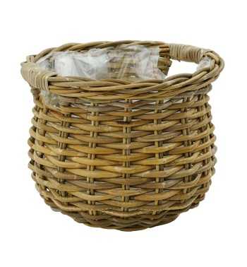 Vasi e Fioriere in Rattan con Manici - Singoli o Set Completo Vasi e Fioriere in Rattan con Manici - Singoli o Set Completo