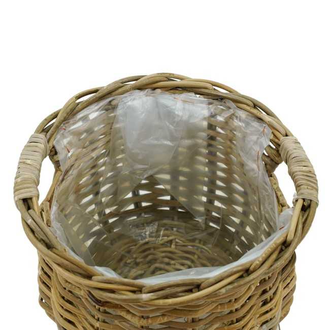 Vasi e Fioriere in Rattan con Manici - Singoli o Set Completo