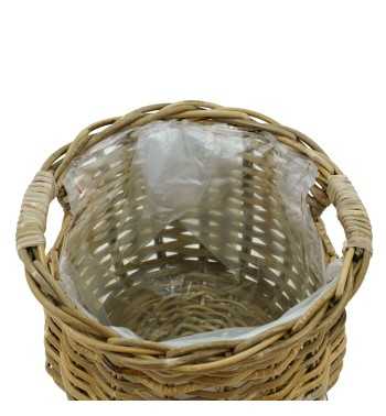 Vasi e Fioriere in Rattan con Manici - Singoli o Set Completo Vasi e Fioriere in Rattan con Manici - Singoli o Set Completo