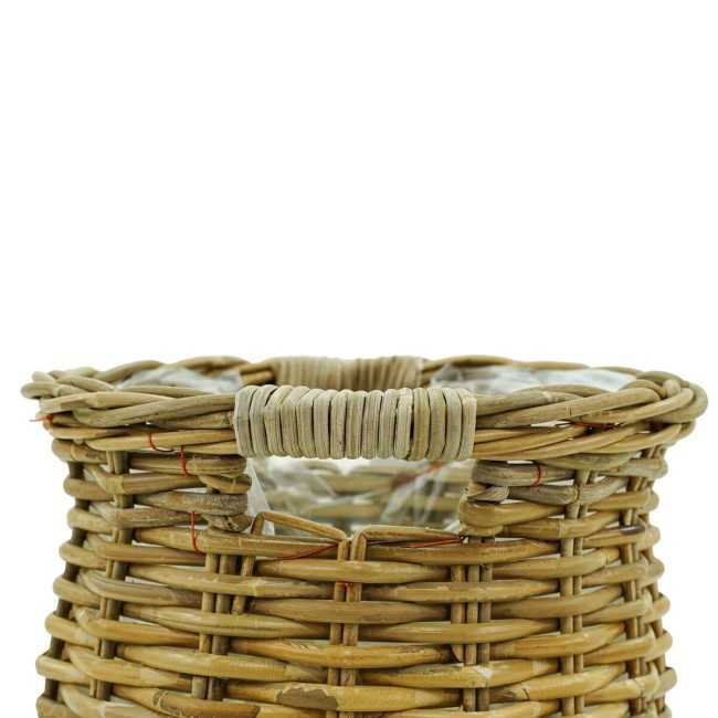 Vasi e Fioriere in Rattan con Manici - Singoli o Set Completo