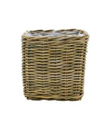 Vasi e Fioriere in Rattan Quadrati - Singoli o Set Completo Vasi e Fioriere in Rattan Quadrati - Singoli o Set Completo