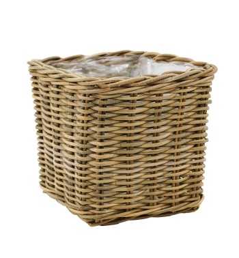 Vasi e Fioriere in Rattan Quadrati - Singoli o Set Completo Vasi e Fioriere in Rattan Quadrati - Singoli o Set Completo