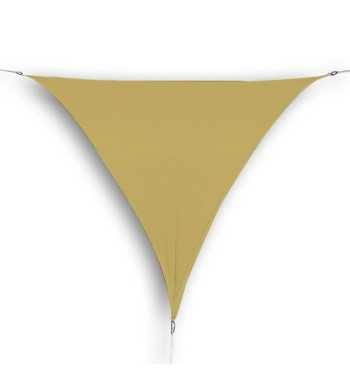 Vela Triangolare in Poliestere, Parasole Completo di Anelli 5 mt Vela Triangolare in Poliestere, Parasole Completo di Anelli 5 mt