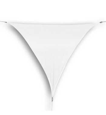 Vela Triangolare in Poliestere, Parasole Completo di Anelli 5 mt Vela Triangolare in Poliestere, Parasole Completo di Anelli 5 mt