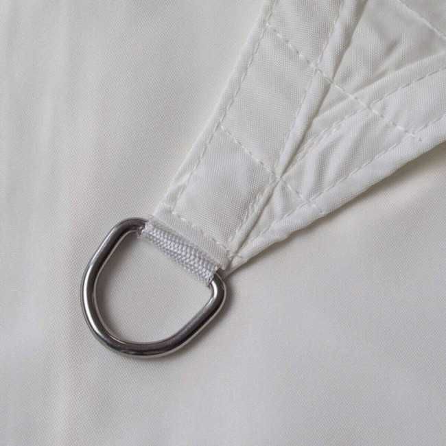 Vela Triangolare in Poliestere, Parasole Completo di Anelli 5 mt