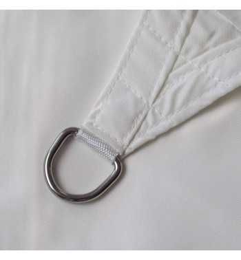 Vela Triangolare in Poliestere, Parasole Completo di Anelli 5 mt Vela Triangolare in Poliestere, Parasole Completo di Anelli 5 mt