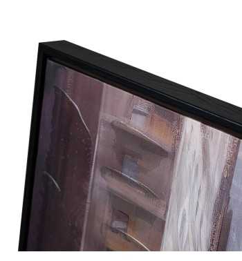 Scena Urbana a New York - Quadro Dipinto a Mano su Tela 100x100 cm