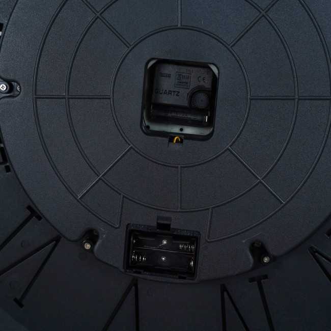 Orologio da Parete Nero e Oro con Ingranaggi D.80 cm