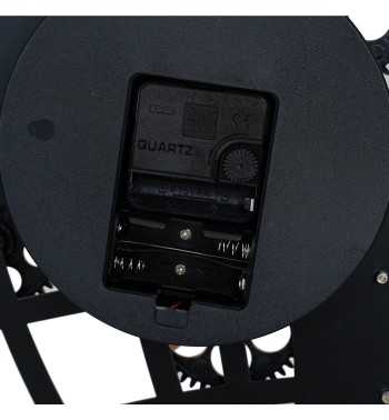 Orologio da Parete Mappamondo Nero e Bronzo D.66 cm