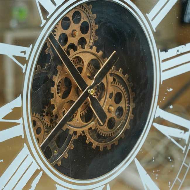 Orologio da Parete con Led e Ingranaggi D.60 cm