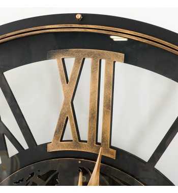 Orologio da Parete con Ingranaggi e Mappamondo D.120 cm