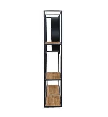 Orologio da Parete con Mensole Nero e Oro 70x70x13 cm Orologio da Parete con Mensole Nero e Oro 70x70x13 cm