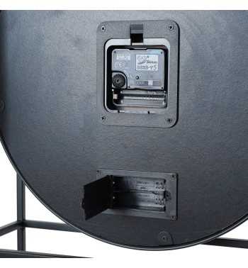 Orologio da Parete con Mensole Nero e Oro 70x70x13 cm Orologio da Parete con Mensole Nero e Oro 70x70x13 cm