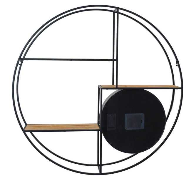 Orologio da Parete con Mensole 80x80x13 cm