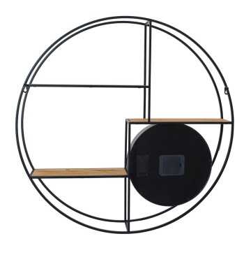 Orologio da Parete con Mensole 80x80x13 cm Orologio da Parete con Mensole 80x80x13 cm