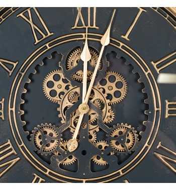Orologio da Parete Nero e Oro D.90 cm
