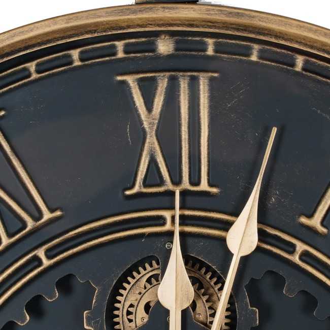 Orologio da Parete Nero e Oro D.90 cm