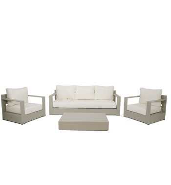 Set Divano da Giardino in Alluminio, 5/6 Persone - Edinburgh Set Divano da Giardino in Alluminio, 5/6 Persone - Edinburgh