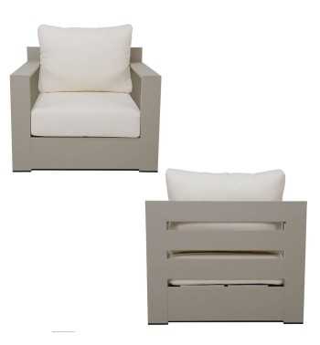 Set Divano da Giardino in Alluminio, 5/6 Persone - Edinburgh Set Divano da Giardino in Alluminio, 5/6 Persone - Edinburgh