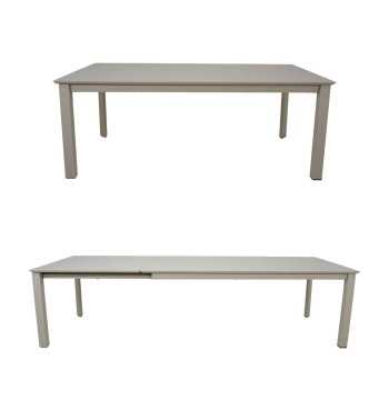 Set Tavolo Allungabile e Sedie da Giardino in Alluminio, 6/8 Persone - Glasgow