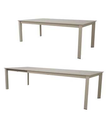 Set Tavolo Allungabile e Sedie da Giardino in Alluminio, 6/8 Persone - Glasgow