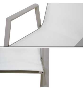 Set Tavolo Allungabile e Sedie da Giardino in Alluminio, 6/8 Persone - Glasgow