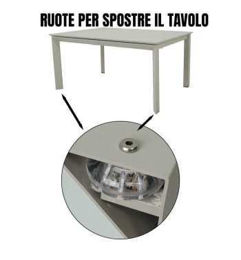 Set Tavolo e Sedie da Giardino in Alluminio, 6 e 8 Persone - Stirling