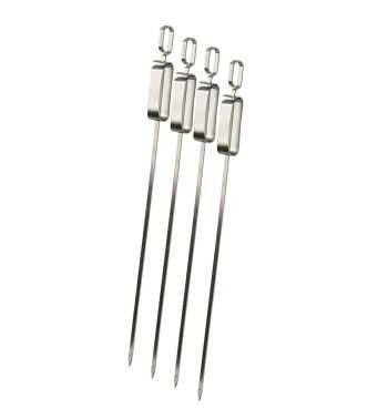 Spiedini per BBQ in Acciaio Inossidabile Conf. da 4 pz