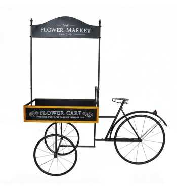 Espositore Bicicletta in Ferro e Legno di Abete 165x67,5xH.168 cm Espositore Bicicletta in Ferro e Legno di Abete 165x67,5xH.168 cm