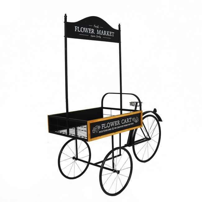 Espositore Bicicletta in Ferro e Legno di Abete 165x67,5xH.168 cm