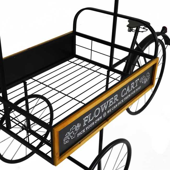 Espositore Bicicletta in Ferro e Legno di Abete 165x67,5xH.168 cm