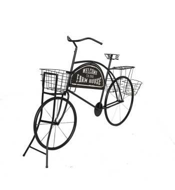 Bici con Cestini Espositori in Ferro 134x32xH.85 cm Bici con Cestini Espositori in Ferro 134x32xH.85 cm