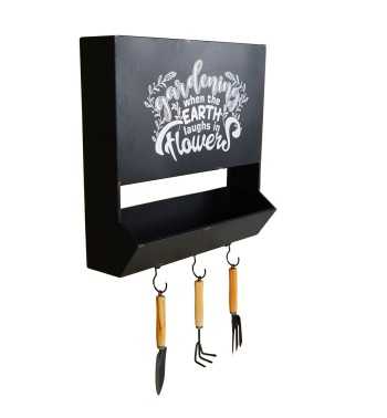 Espositore Fioriera in Ferro con Appendini 50x17xH.53 cm Espositore Fioriera in Ferro con Appendini 50x17xH.53 cm