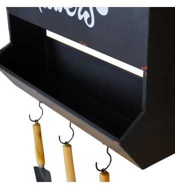 Espositore Fioriera in Ferro con Appendini 50x17xH.53 cm Espositore Fioriera in Ferro con Appendini 50x17xH.53 cm