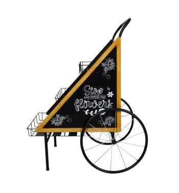 Carretto Espositore in Ferro e Legno di Abete 76x68xH.106,5 cm Carretto Espositore in Ferro e Legno di Abete 76x68xH.106,5 cm