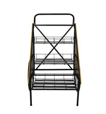 Carretto Espositore in Ferro e Legno di Abete 76x68xH.106,5 cm Carretto Espositore in Ferro e Legno di Abete 76x68xH.106,5 cm