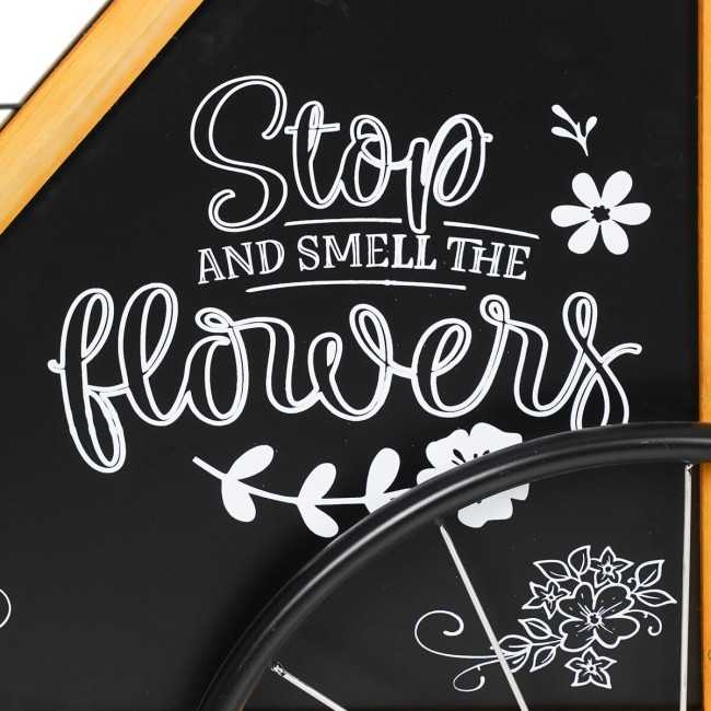 Carretto Espositore in Ferro e Legno di Abete 76x68xH.106,5 cm