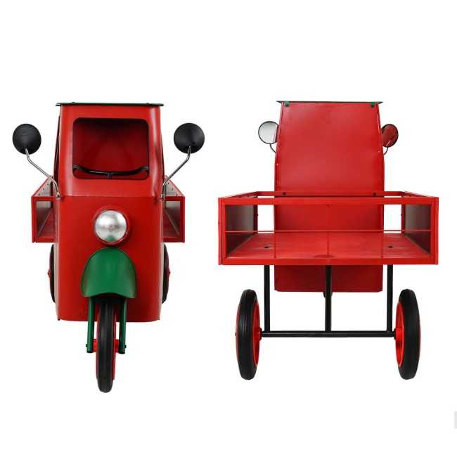 Espositore Apecar Natalizio in Ferro e Legno di Abete 155x74xH.94 cm