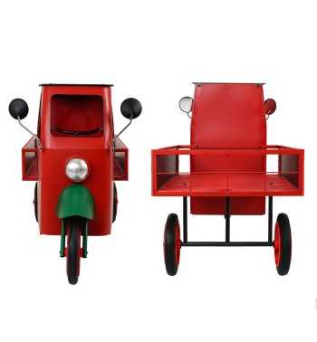 Espositore Apecar Natalizio in Ferro e Legno di Abete 155x74xH.94 cm Espositore Apecar Natalizio in Ferro e Legno di Abete 155x74xH.94 cm