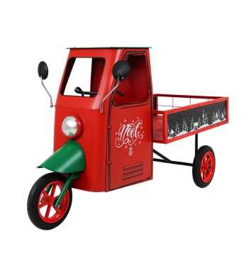 Espositore Apecar Natalizio in Ferro e Legno di Abete 155x74xH.94 cm Espositore Apecar Natalizio in Ferro e Legno di Abete 155x74xH.94 cm