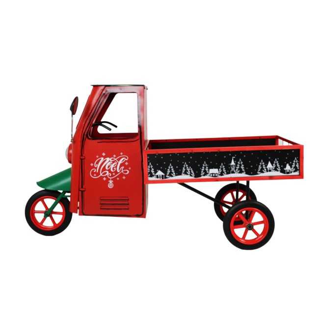 Espositore Apecar Natalizio in Ferro e Legno di Abete 155x74xH.94 cm