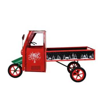 Espositore Apecar Natalizio in Ferro e Legno di Abete 155x74xH.94 cm Espositore Apecar Natalizio in Ferro e Legno di Abete 155x74xH.94 cm