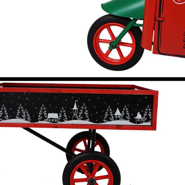 Espositore Apecar Natalizio in Ferro e Legno di Abete 155x74xH.94 cm