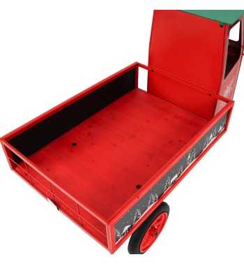 Espositore Apecar Natalizio in Ferro e Legno di Abete 155x74xH.94 cm Espositore Apecar Natalizio in Ferro e Legno di Abete 155x74xH.94 cm