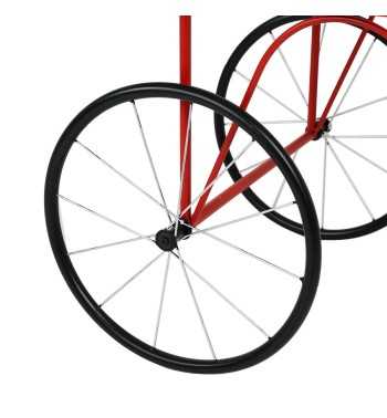 Carretto Espositore Natalizio in Ferro e Legno di Abete 92x67xH.167 cm Carretto Espositore Natalizio in Ferro e Legno di Abete 92x67xH.167 cm