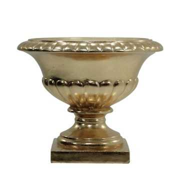 Vaso Decorativo in Vetroresina Oro, per Interni ed Esterni Vaso Decorativo in Vetroresina Oro, per Interni ed Esterni