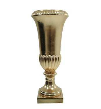 Vaso Decorativo in Vetroresina Oro, per Interni ed Esterni