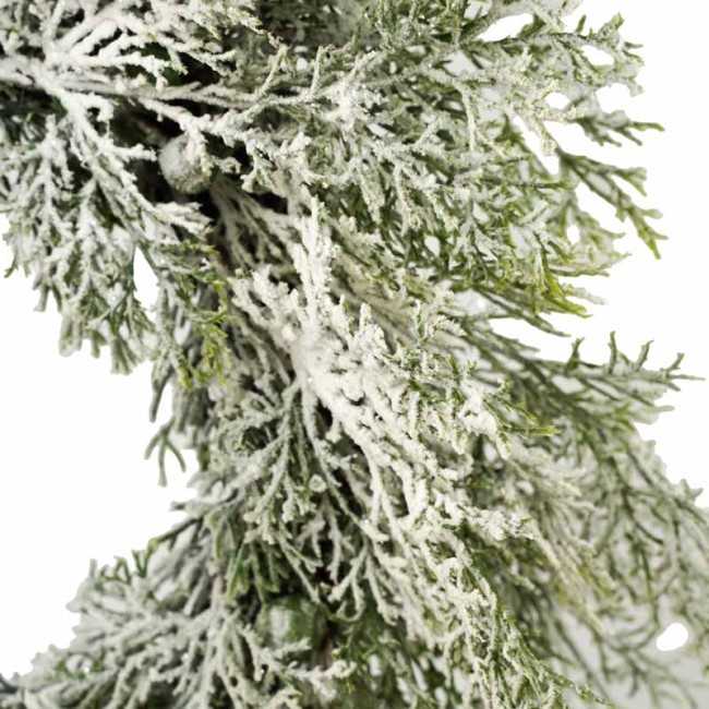Ghirlanda Natalizia di Pino Innevato D.45 cm