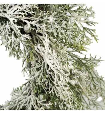 Ghirlanda Natalizia di Pino Innevato D.45 cm